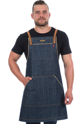 HARVEST BIB APRON- Indigo Navy Denim          Limited Edition 