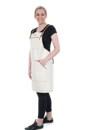 HARVEST BIB APRON- Sand Denim      Limited Edition 