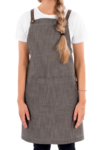 RUPERT BIB APRON-Mocha