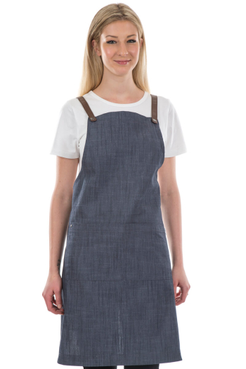 RUPERT BIB APRON-Denim Blue 