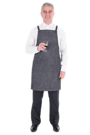 RUPERT BIB APRON-Charcoal