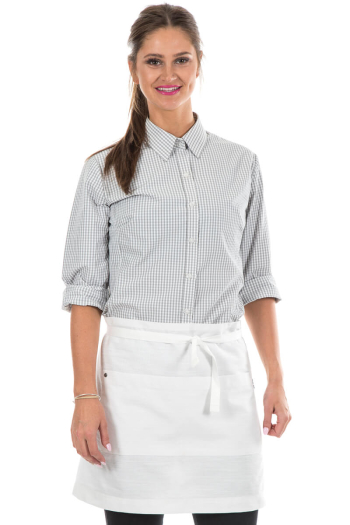 RUPERT-MID WAISTED APRON-White 