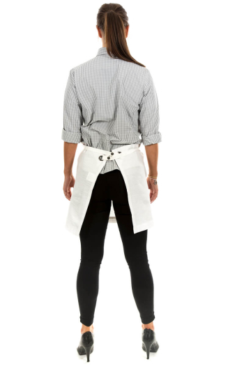 RUPERT-MID WAISTED APRON-White 