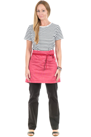 RUPERT-MID WAISTED APRON-Red