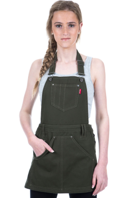 TOMMY BIB APRON- Khaki Denim             Limited Edition 