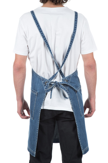 WESTY BIB APRON - Indigo      Navy  Denim