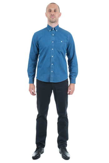 MEN'S CLAY- LONG SLEEVE DENIM SHIRT 