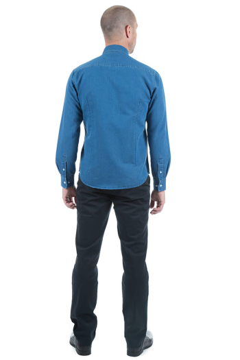 MEN'S CLAY- LONG SLEEVE DENIM SHIRT 