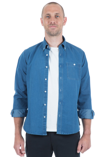 MEN'S CLAY- LONG SLEEVE DENIM SHIRT 