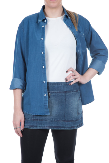 WOMAN'S CLAY- LONG SLEEVE DENIM SHIRT 