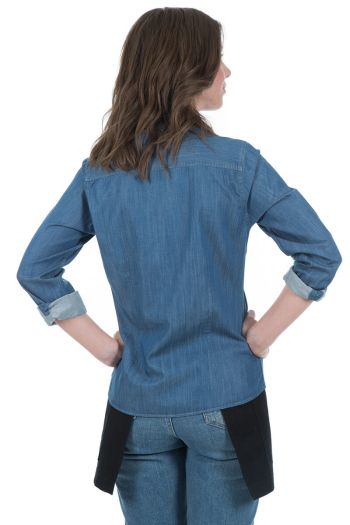 WOMAN'S CLAY- LONG SLEEVE DENIM SHIRT 